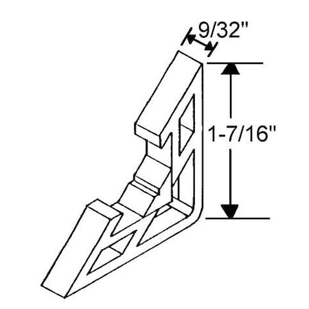Strybuc 9/32in Screen Corner Black 900-10679B